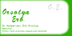 orsolya erb business card